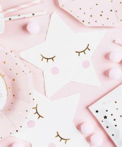 Servetter - Little Star - 20-pack - Servetter till dop, Dopdukning