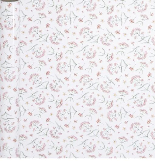 Presentpapper - Blommor - Rosa - Presentpapper, Presentinslagning till kalas