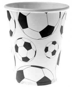 Pappmuggar - Football - 10-pack - Pappmuggar till kalas