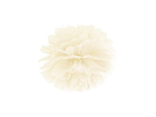 Pom Pom - Ivory - Storlek: 25 cm - Pom Poms, Kalasdekorationer