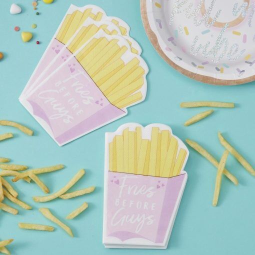 Servetter - Fries before guys - 16-pack - Servetter till kalas