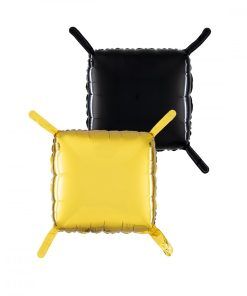 Pillow Balloons - Guld & Svart 47 cm - Backdrop ballonger, Ballonger