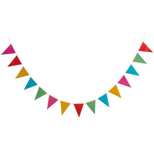 Vimpel - Rainbow - 3,6 m - Vimplar till kalas, Kalasdekorationer