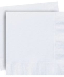 Servetter - Vita - 20-pack - Servetter till dop, Dopdukning