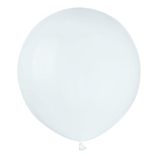 Runda stora ballonger - Vita - 48 cm - 10-pack - Dopdekorationer
