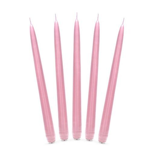 Ljus - 10-pack - Matt ljusrosa - Ljus, Dukning