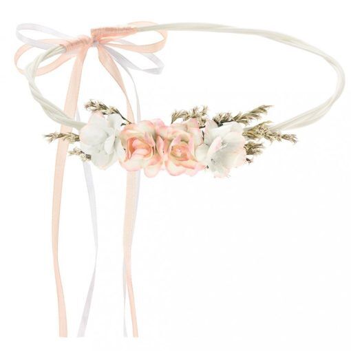 Blomsterkrans - Bohem - Peach - Diadem & Kronor