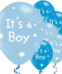 Ballonger - It s a boy - 6-pack - Ballonger med tryck, Ballonger