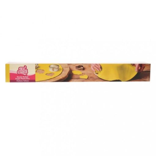 Utkavlad sugarpaste - Ready rolled - Gul - Utkavlad sugarpaste, Sugarpaste