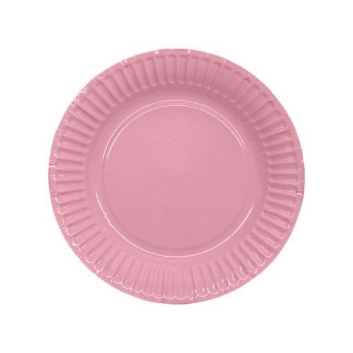 Desserttallrikar - Ljusrosa - 8-pack - Papptallrikar till kalas