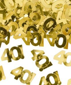 Konfetti - 40 - Guld - Bordsdekorationer till kalas