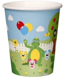 Pappmuggar - Bolibompa - 8-pack - Pappmuggar till kalas