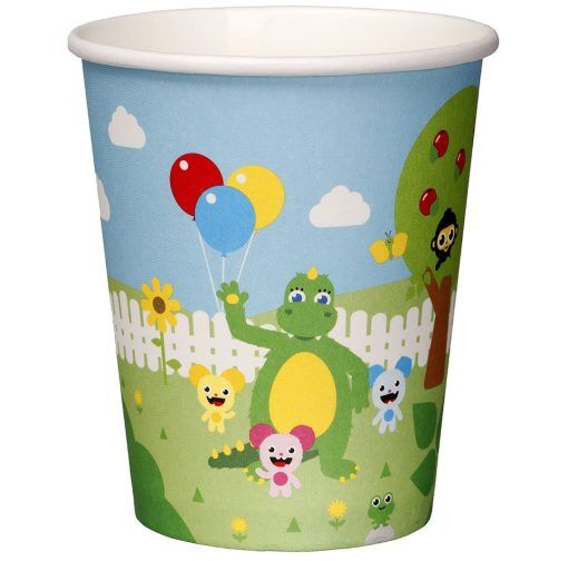 Pappmuggar - Bolibompa - 8-pack - Pappmuggar till kalas