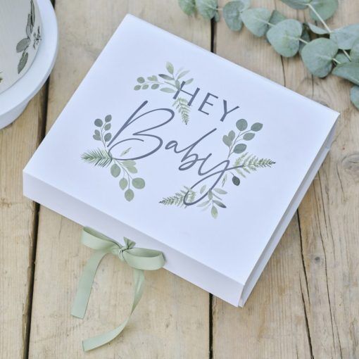 Presentbox - Hey Baby - Botanical Baby - Baby Shower-Presenter, Baby Shower