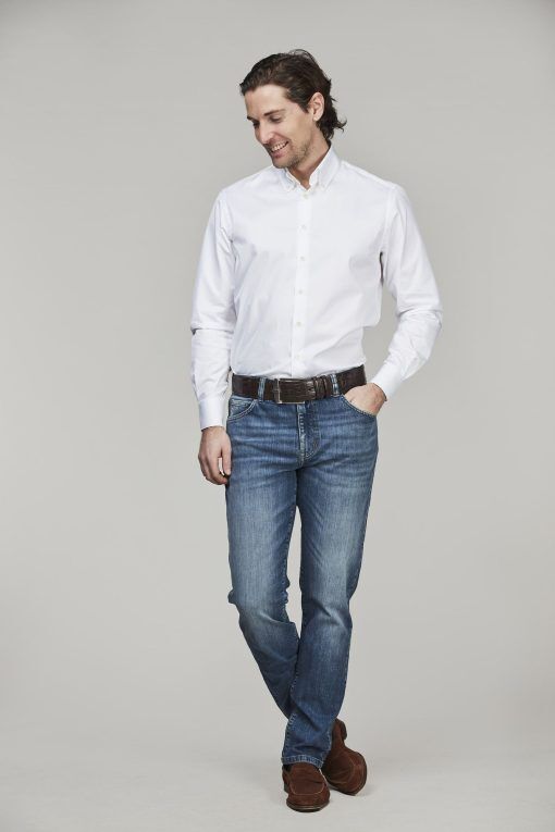 Exklusiva Jeans, 5-pkt 828 Denim, Blå, 32/34, Hansen & Jacob - 32/34