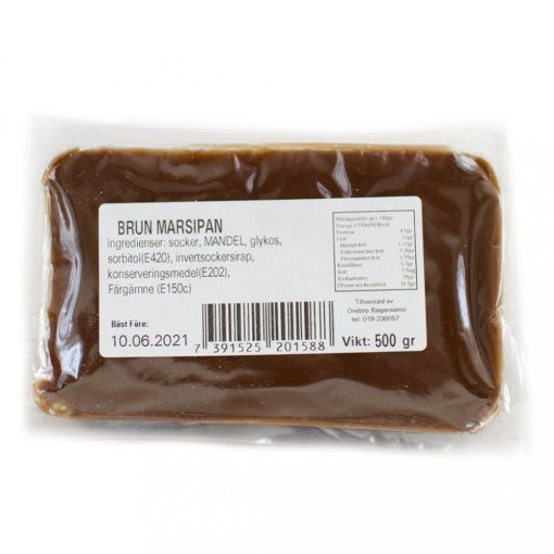 Marsipan - 500g - Brun - Marsipan