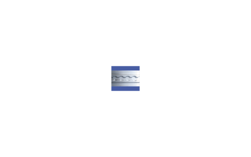 Alu-Zurrschiene flach (2000 x 65 x 11 mm)