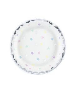 Desserttallrikar - Pastel Stars - 6-pack - Unicorn-dukning