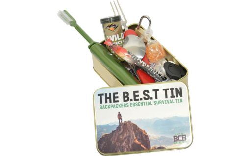 BCB ADV057 Backpackers Essential Survival Tin Überlebensdose 11-teilig