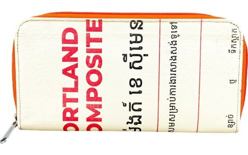 Beadbags Geldbörse aus recycelten Zementsack groß blau