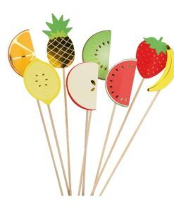 Cake picks - Frukter - 12-pack - Sommarfestdekoration, Sommarfest