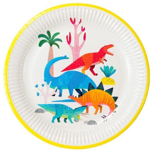 Papptallrikar - Party Dinosaur - 8-pack - Papptallrikar, Dukning