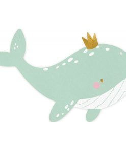 Servetter - Whale - 20-pack - Servetter till dop, Dopdukning