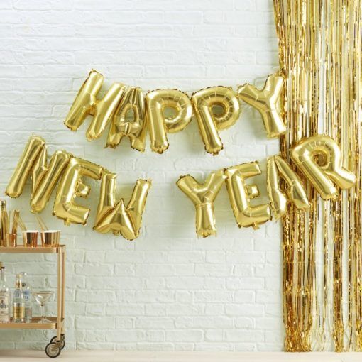 Ballonggirlang - Happy New Year - Bokstavsballonger, Ballonger