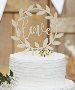 Cake Topper - Love - Rustic Country - Symboler & Ord, Cake Toppers
