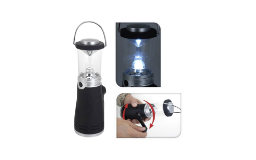 Eaxus Dynamo LED Camping-Lampe mit Kurbel