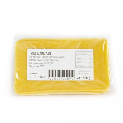Marsipan - 500g - Gul - Marsipan