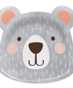 Papptallrikar - Birthday Bear - 8-pack - Papptallrikar, Dukning
