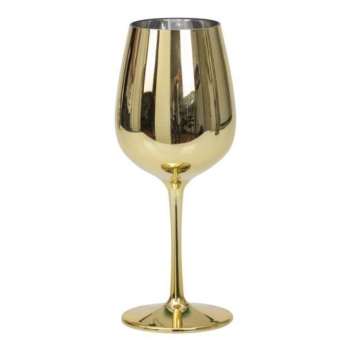 Vinglas - Guldmetallic - Glas, Dukning