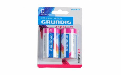 Grundig Alkaline Batterie Mono D 1,5 V / 6000 mAh 2er-Pack