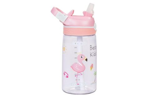 KOOR Trinkflasche Bambini Flamingo 450 ml