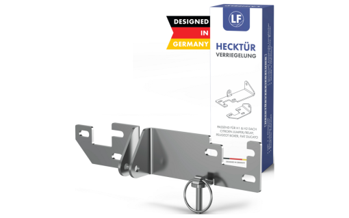LAINFELD Hecktürverriegelung Einbruchschutz H1/H2 Dach für z.B. FIAT Ducato, Citroen Jumper