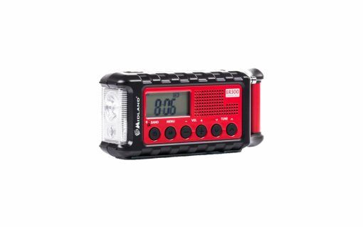 Midland ER 300 Outdoor Kurbel Radio mit Solar, Powerbank und Lampe
