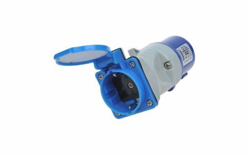 PAT Adapter Kupplung von CEE nach Schuko Steckdose