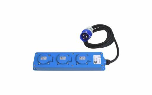 PAT CEE 3 fach Steckdosenleiste 20 Meter 2 x Schuko und 1 x 2 USB