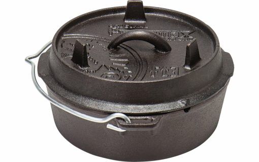 Petromax Dutch Oven Feuertopf 7,5 Liter mit Deckel und planer Boden