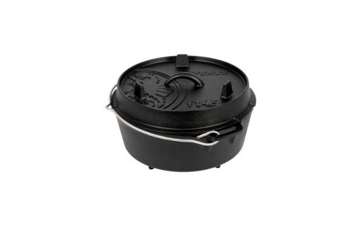 Petromax Dutch Oven Feuertopf aus Gusseisen mit Deckel und Standfüßen 3,5 Liter