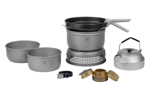 Trangia Trangiakök 25-6 UL Campingkochset 4- teilig mit Spiritusbrenner Set 9