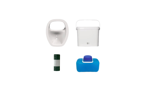 Trelino DIY Set M für kompakte Komposttoiletten oval weiß