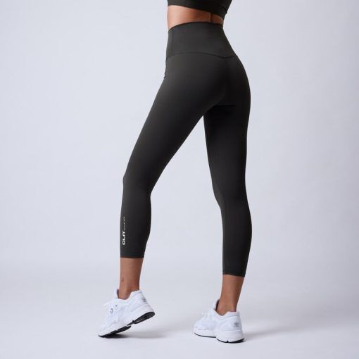 CLN Athletics Träningstights Mörkgrön Dam Fuse 7/8 tights 2.0 Peat