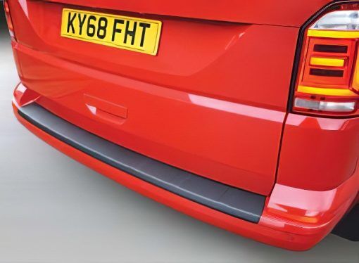 Stötfångarskydd svart ribbad VW T6 / T6.1 med enkel baklucka 2015+