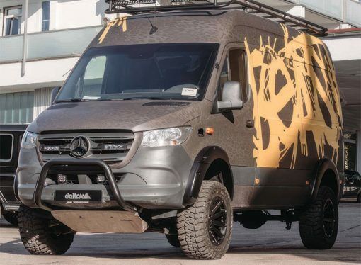 Frontbåge basic 76mm svart Delta 4x4 Mercedes Sprinter 2018+