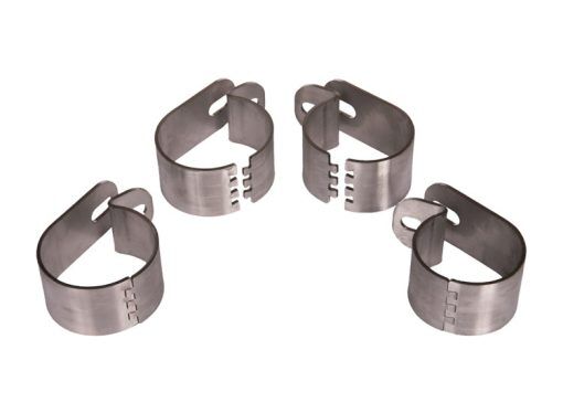 Klämfäste 2-pack Misutonida rostfritt polerat 76mm / 63mm