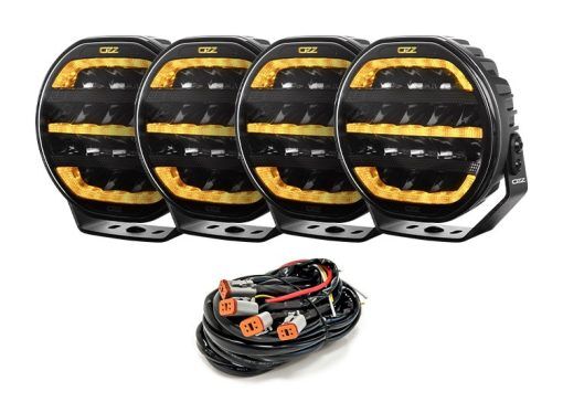 4-Pack OZZ XR2 P7" LED extraljus med kabelsats