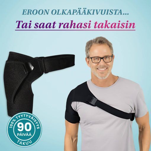 Norelie ShoulderFix olkapäätuki miehille & naisille - helpotusta olkapääkipuun, kiertäjäkalvosinkipuun, jäätynyt olkapää - olkapään vakauttaja, 2x ShoulderFix
