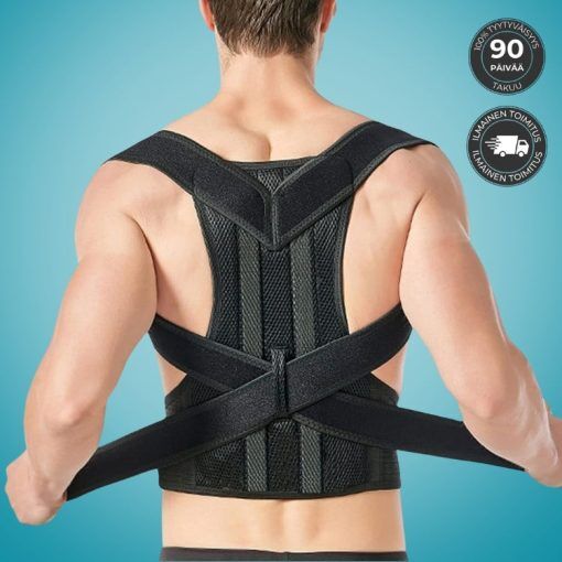 Norelie EasyPosture Ryhtiliivi - Parempi Ryhti, Parantaa Ryhtiä, Selkärangan Liikkuvuus - Back Brace Asennonkorjain Miehille Ja Naisille, S - 55-65cm / 3x EasyPosture
